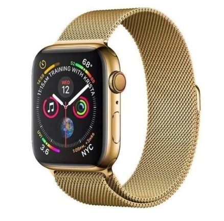 Rihm iLike Apple Magnetic Strap Watch 7 45mm Magnetic Band Bracelet Bracelet Gold