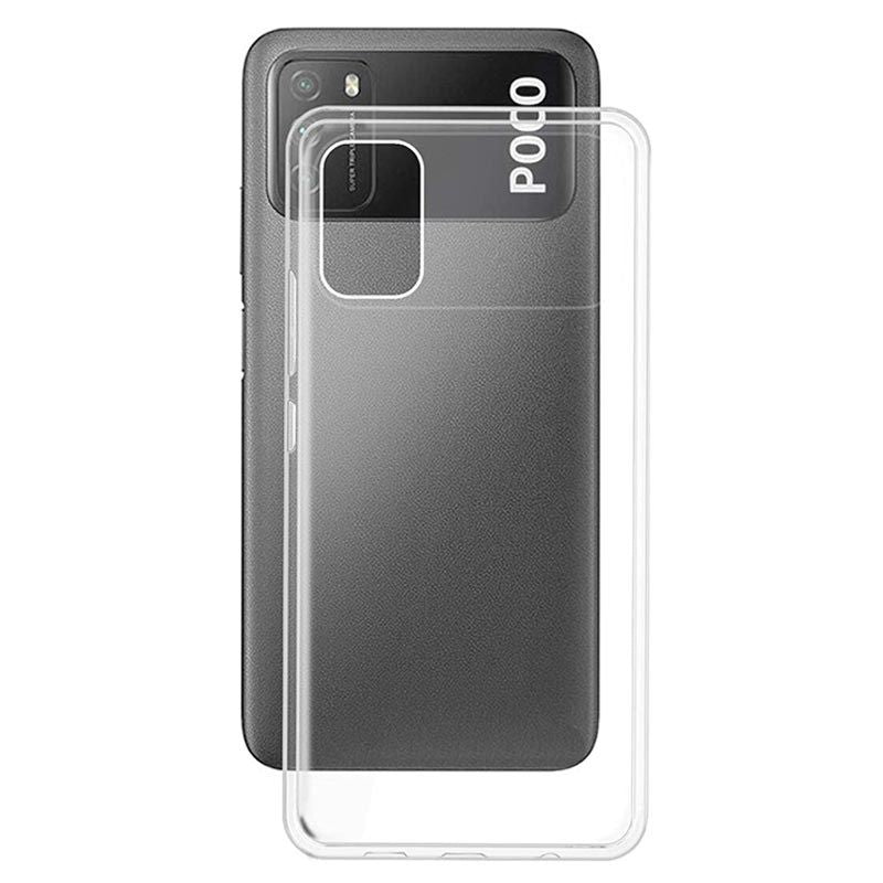 Back panel cover Evelatus Xiaomi POCO M3 Clear Silicone Case 1.5mm TPU Transparent