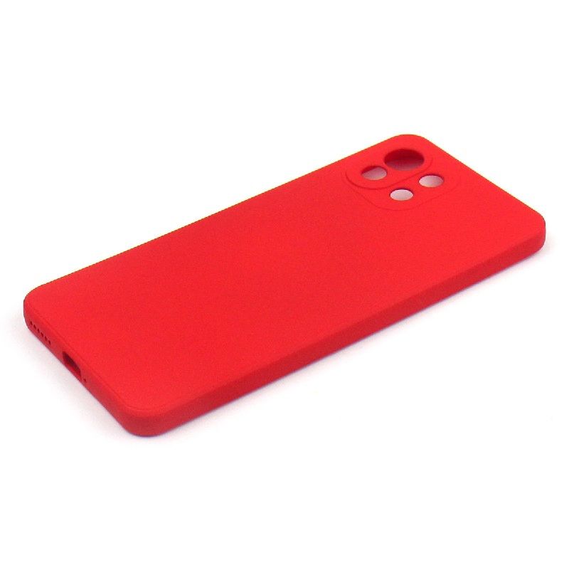 Back panel cover Evelatus Xiaomi Mi 11 Lite/11 Lite 5G/11 Lite 5G NE Nano Silicone Case Soft Touch TPU Red