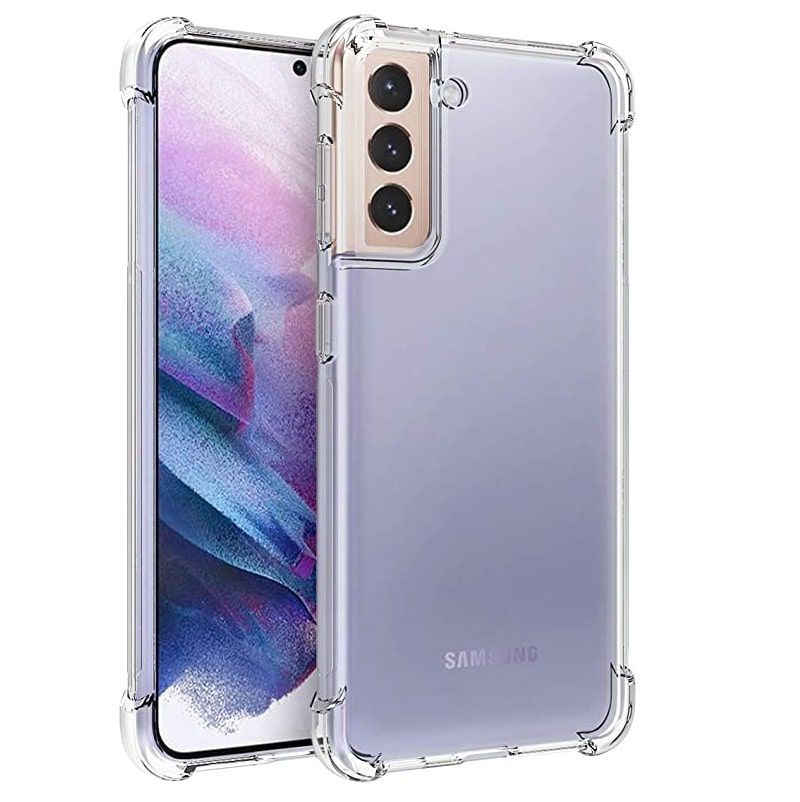Evelatus Samsung Galaxy S21 Plus Military Shockproof Silicone Case TPU Transparent Back Panel Cover