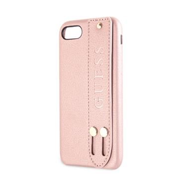 Back panel cover Guess - iPhone 7/8/SE2020 Saffiano Strap Case Rose