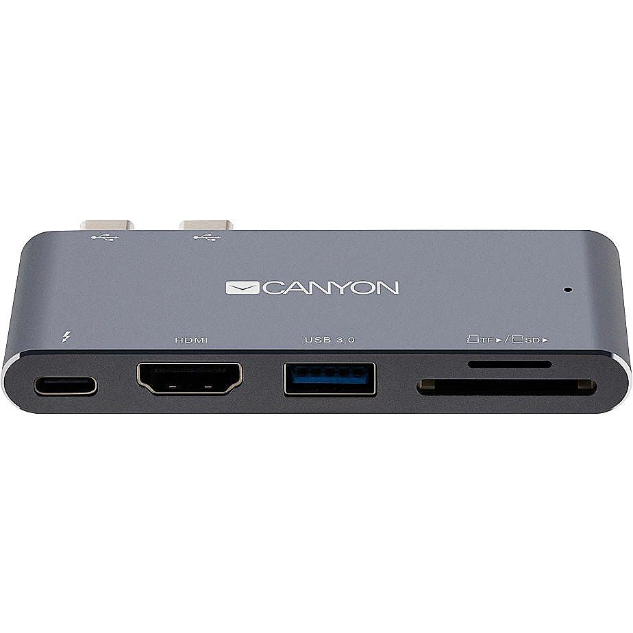 Converter Canyon  DS-5 Multiport Docking Station with 5 port Space Gray