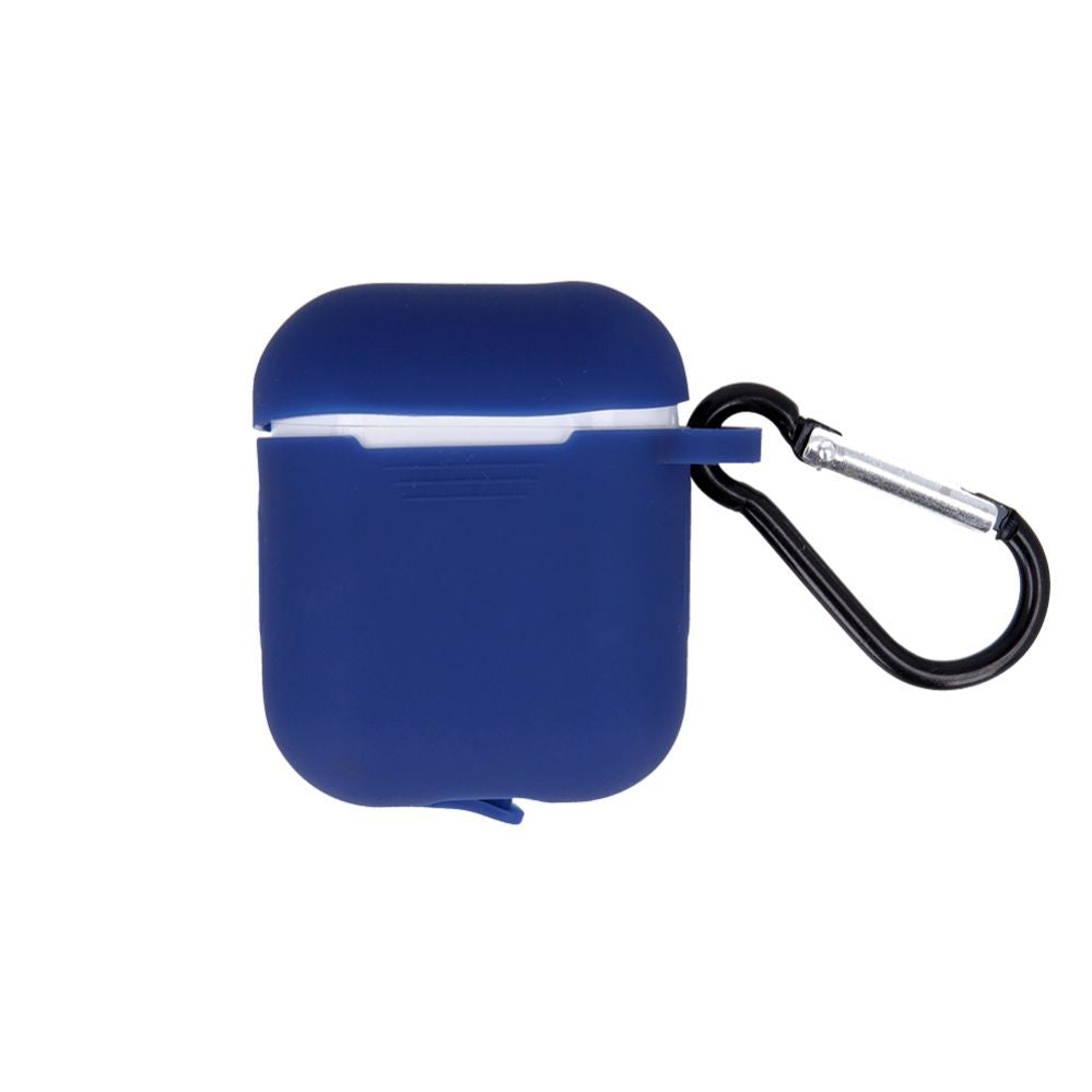 Headphone case GreenGo  Apple AirPods Silicone Case with Hook Dark Blue