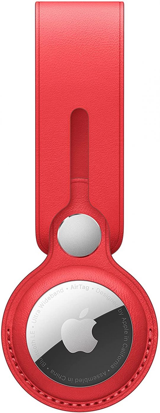 Smart tag accessories Apple - AirTag Leather Loop Red