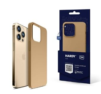 Back panel cover 3MK - iPhone 14 Pro Hardy Silicone MagCase Gold