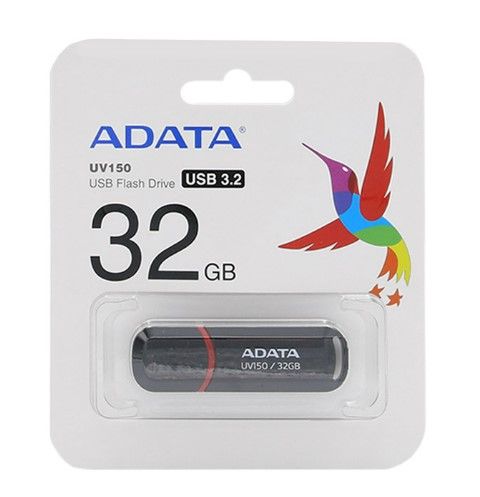 Mälupulk ADATA  MEMORY DRIVE FLASH USB3.1 32GB/BLACK AUV150-32G-RBK