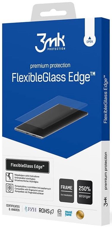 Protective glass 3MK Samsung Galaxy S21 Ultra 5G FlexibleGlass Edge Black