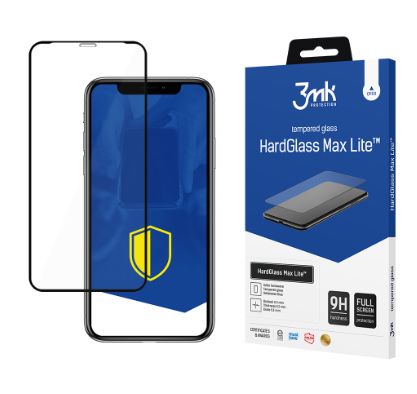 Защитное стекло 3MK Apple iPhone 11 Pro Max Black HardGlass Max Lite