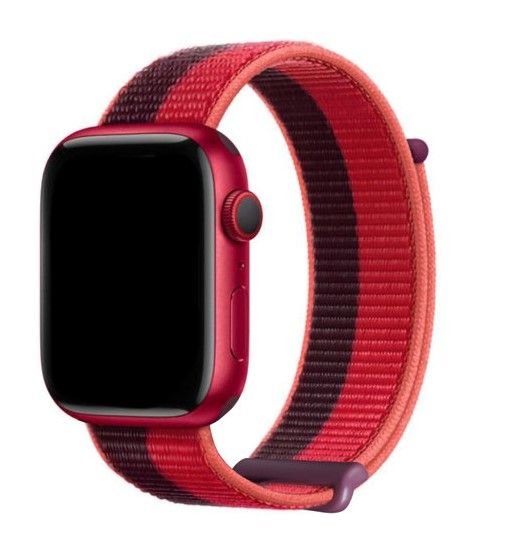 Strap Dux Ducis  Strap Watch Strap 8/7/6/5/4/3/2 / SE (41/40 / 38mm) Wristband Bracelet Red