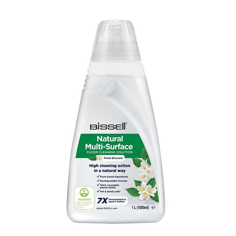 Аксессуар для пылесосов Bissell  Natural Multi-Surface Floor Cleaning Solution for   CrossWave, SpinWave, SpinWave Robot & HydroWave machines, 1000 ml