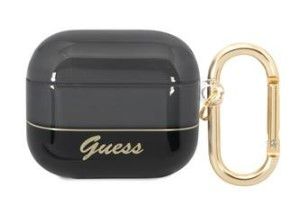 Korpus kõrvaklappidele Guess Apple AirPods 3 Translucent Case Black