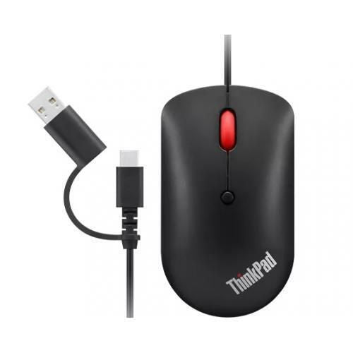 Arvutihiir Lenovo  ThinkPad USB-C Wired Compact Mouse Raven black, USB-C