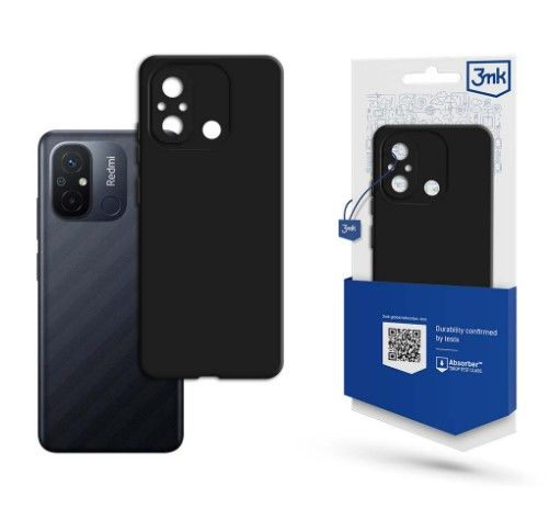 Tagakaaned 3MK Xiaomi Redmi 12C Matt Case Black