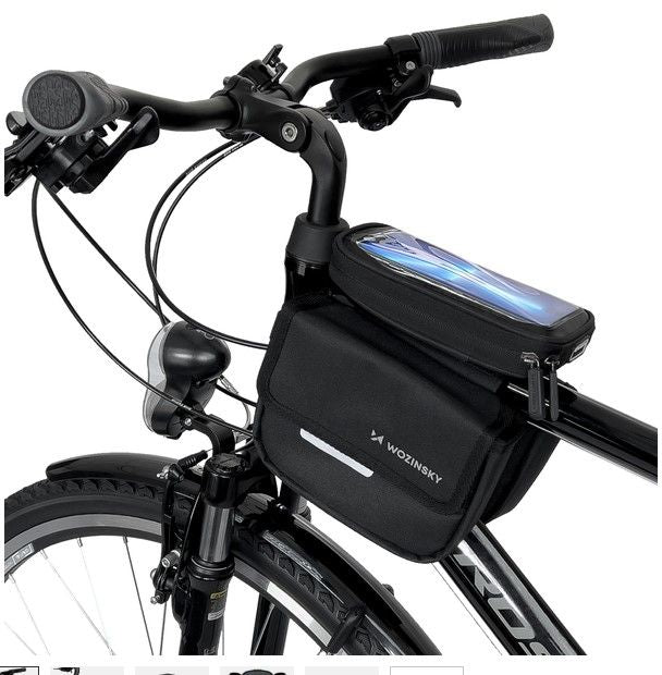 Jalgratta tarvik iLike Universal frame bike bag bicycle pannier waterproof phone case 1.5l Black