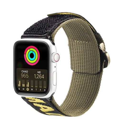 Rihm Dux Ducis  Strap (Outdoor Version) strap Apple Watch Ultra, SE, 8, 7, 6, 5, 4, 3, 2, 1 (49, 45, 44, 42 mm) Black Yellow