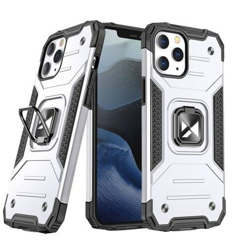 Чехол на заднюю панель Wozinsky Apple iPhone 13 Pro Ring Armor Case Kickstand Tough Rugged Silver