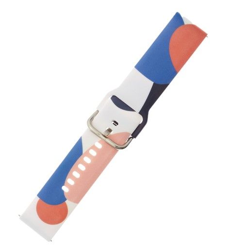 Rihm iLike  Strap Moro Band For Samsung Galaxy Watch 46mm Silicone Strap Watch Bracelet Pattern