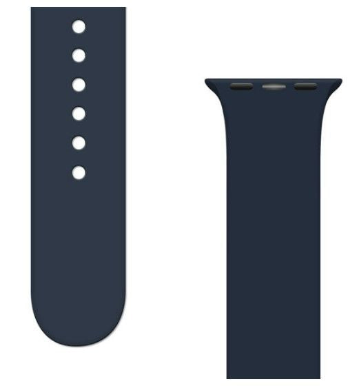 Ремешок iLike  Silicone Strap APS Silicone Watch Band Ultra / 8/7/6/5/4/3/2 / SE (45/44 / 42mm) Strap Watchband Dark Blue