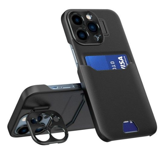 Чехол на заднюю панель iLike Apple iPhone 14 Pro Leather Stand Case cover card wallet with stand Black