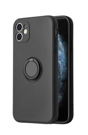 Чехол на заднюю панель iLike Apple IPHONE 12 PRO MAX SILICONE CASE RING Black