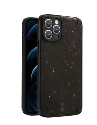 Чехол на заднюю панель iLike Apple IPHONE 12 PRO MAX ARMOR GLITTER CASE Black