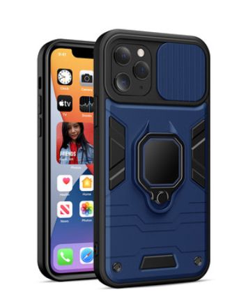 Чехол на заднюю панель iLike Apple IPHONE 14 PRO MAX RING LENS CASE Blue