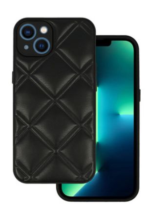 Чехол на заднюю панель iLike Apple IPHONE 14 LEATHER 3D CASE Black