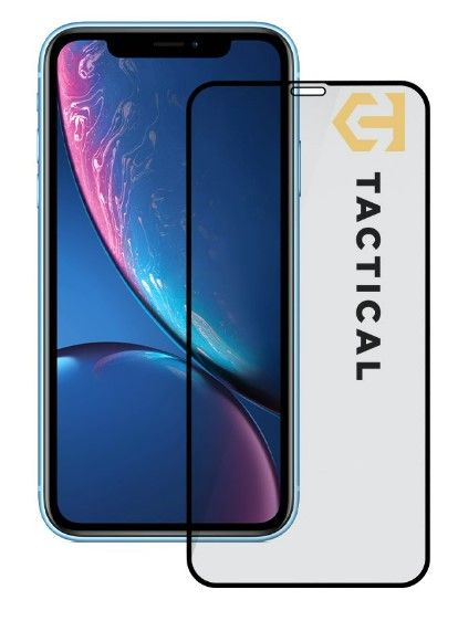 Protective glass Tactical Apple iPhone 11/XR Glass 2.5D Full Glue Black