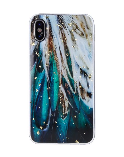 Tagakaaned iLike Apple Gold Glam case for iPhone 14 6,1 Flower Power