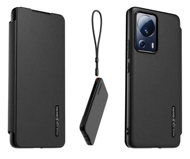 Tagakaaned Xiaomi - 13 Lite with Necklace Book Case Black