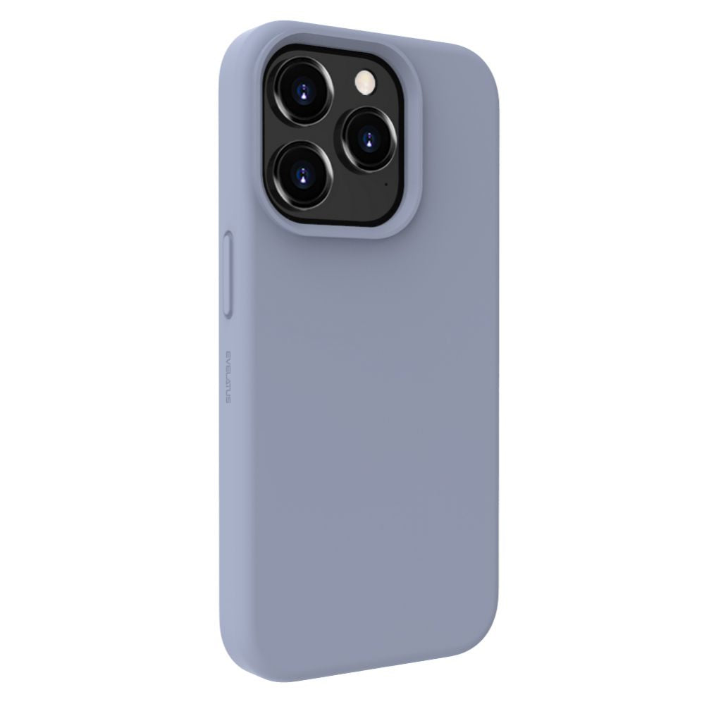 Tagakaaned Evelatus Apple iPhone 15 Pro Premium Magsafe Soft Touch Silicone Case Lavender Gray