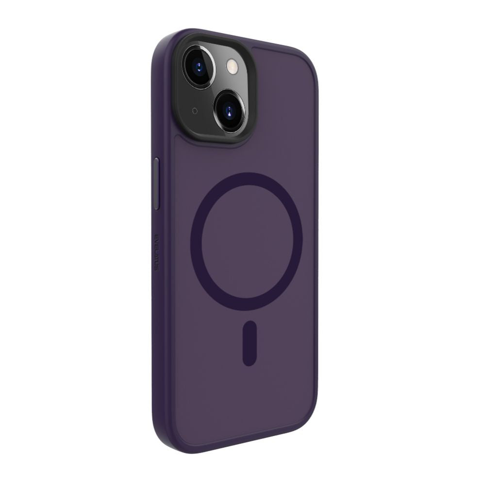 Чехол на заднюю панель Evelatus Apple iPhone 15 Hybird Case With Magsafe PC+TPU Deep Purple