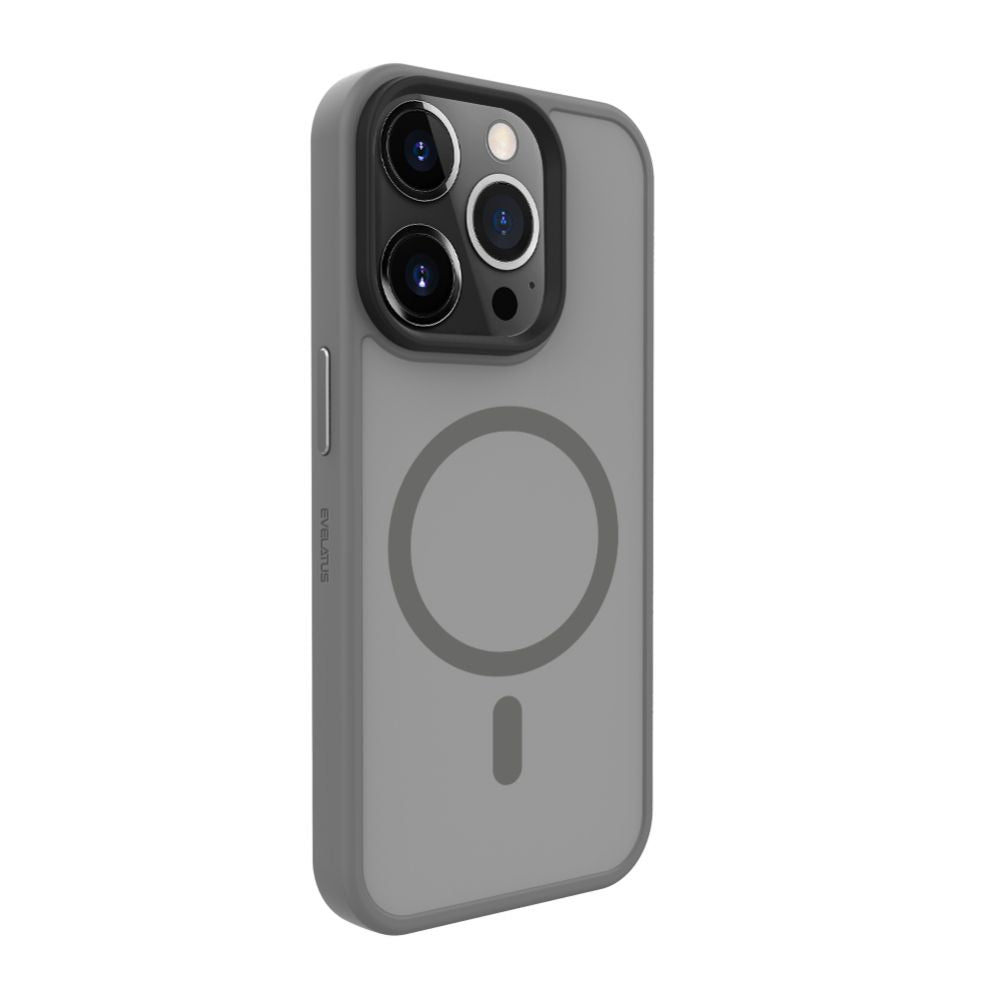 Tagakaaned Evelatus Apple iPhone 15 Pro Max Hybird Case With Magsafe PC+TPU Silver
