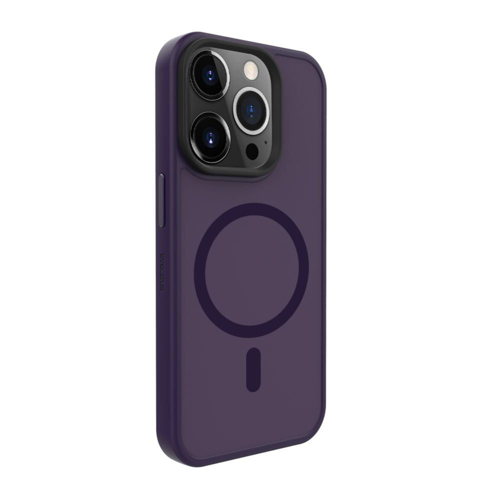 Tagakaaned Evelatus Apple iPhone 15 Pro Max Hybird Case With Magsafe PC+TPU Deep Purple