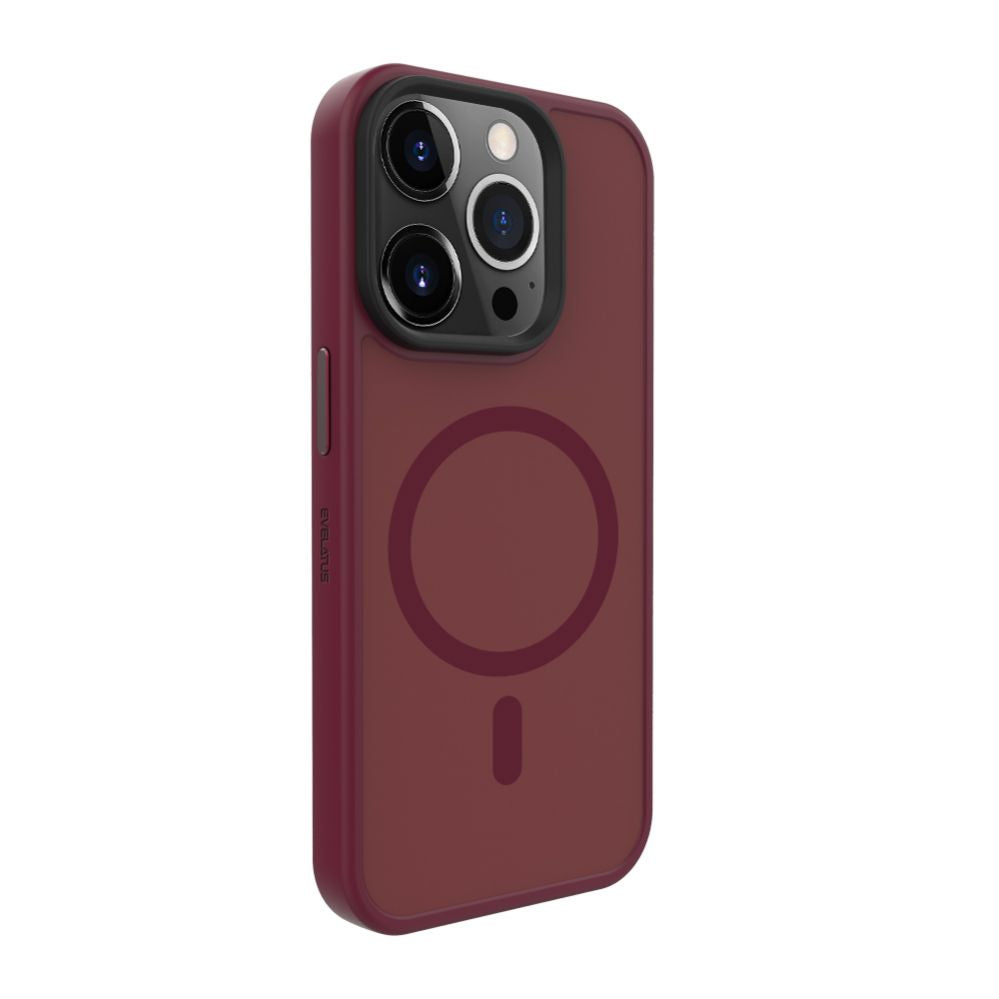 Чехол на заднюю панель Evelatus Apple iPhone 15 Pro Max Hybird Case With Magsafe PC+TPU Plum