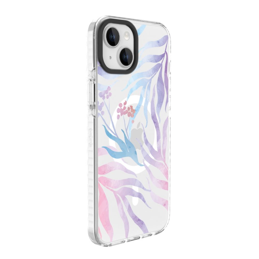 Чехол на заднюю панель Evelatus Apple iPhone 15 PC+TPU With MagSafe Customized Print Flower