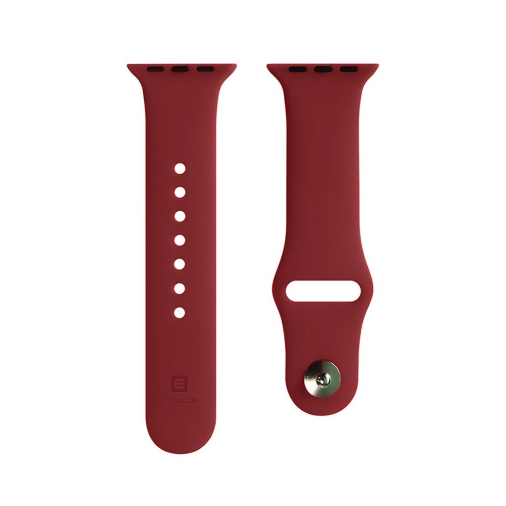 Rihm Evelatus  Evelatus Apple Watch 42/44/45mm Silicone Loop Watch Straps (140mm M/L) Plum
