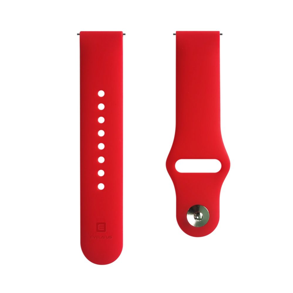 Rihm Evelatus  Evelatus Watch 20mm Silicone Loop Watch Straps (130mm M/L) Red