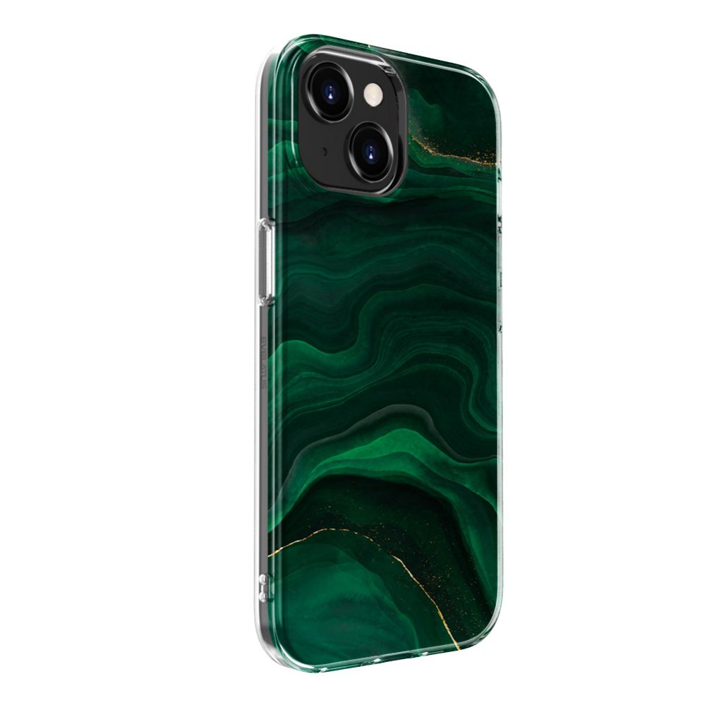 Чехол на заднюю панель Evelatus Apple iPhone 15 PC Customized Print Design Marble Green