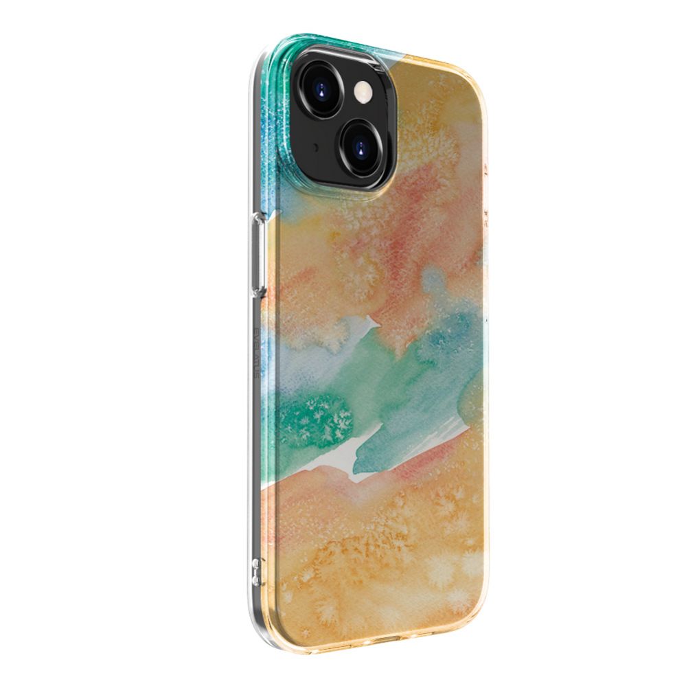 Back panel cover Evelatus Apple iPhone 15 PC Customized Print Design Marble Gold