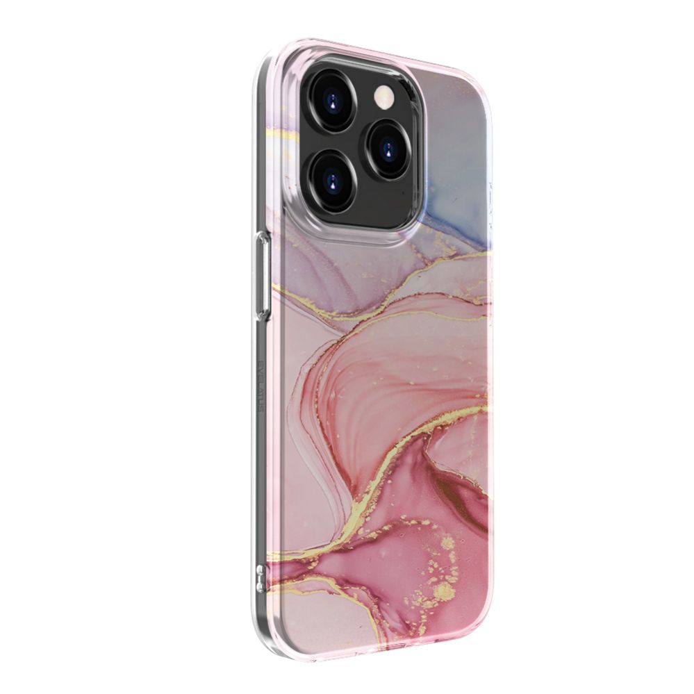 Tagakaaned Evelatus Apple iPhone 15 Pro PC Customized Print Design Marble Pink