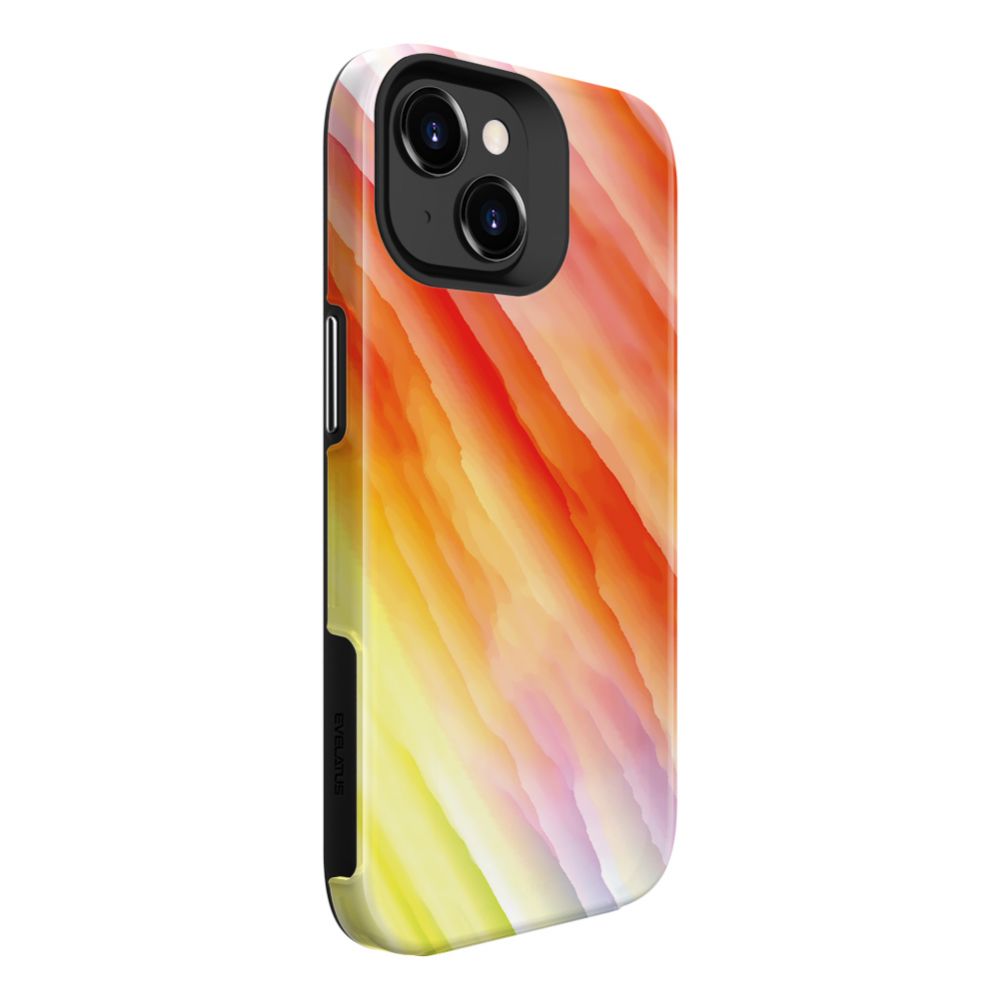 Tagakaaned Evelatus Apple iPhone 15 Plus Armor case TPU+PC Customized Print Design Yellow Orange