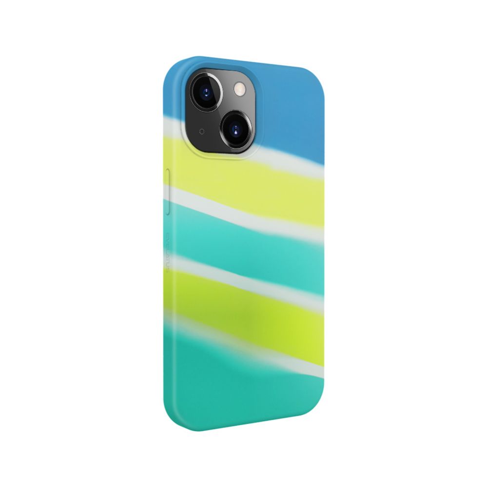 Чехол на заднюю панель Evelatus Apple iPhone 15 Plus Silicone case Multi-Colored Yellow Green