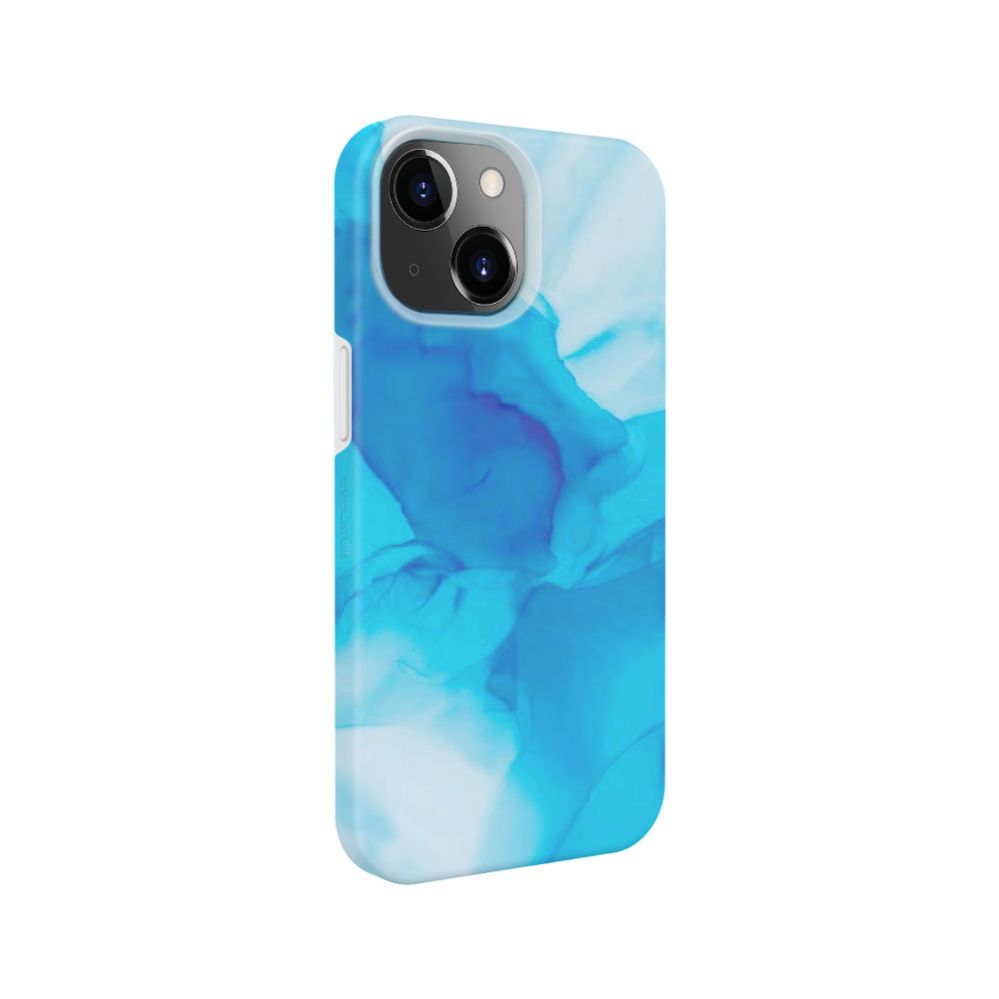 Чехол на заднюю панель Evelatus Apple iPhone 15 Plus Premium Silicone case Customized Print Blue