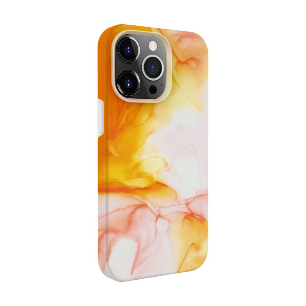 Tagakaaned Evelatus Apple iPhone 15 Pro Premium Silicone case Customized Print Orange