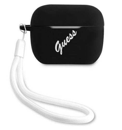 Чехол для наушников Guess Apple AirPods Pro cover Silicone Vintage Black
