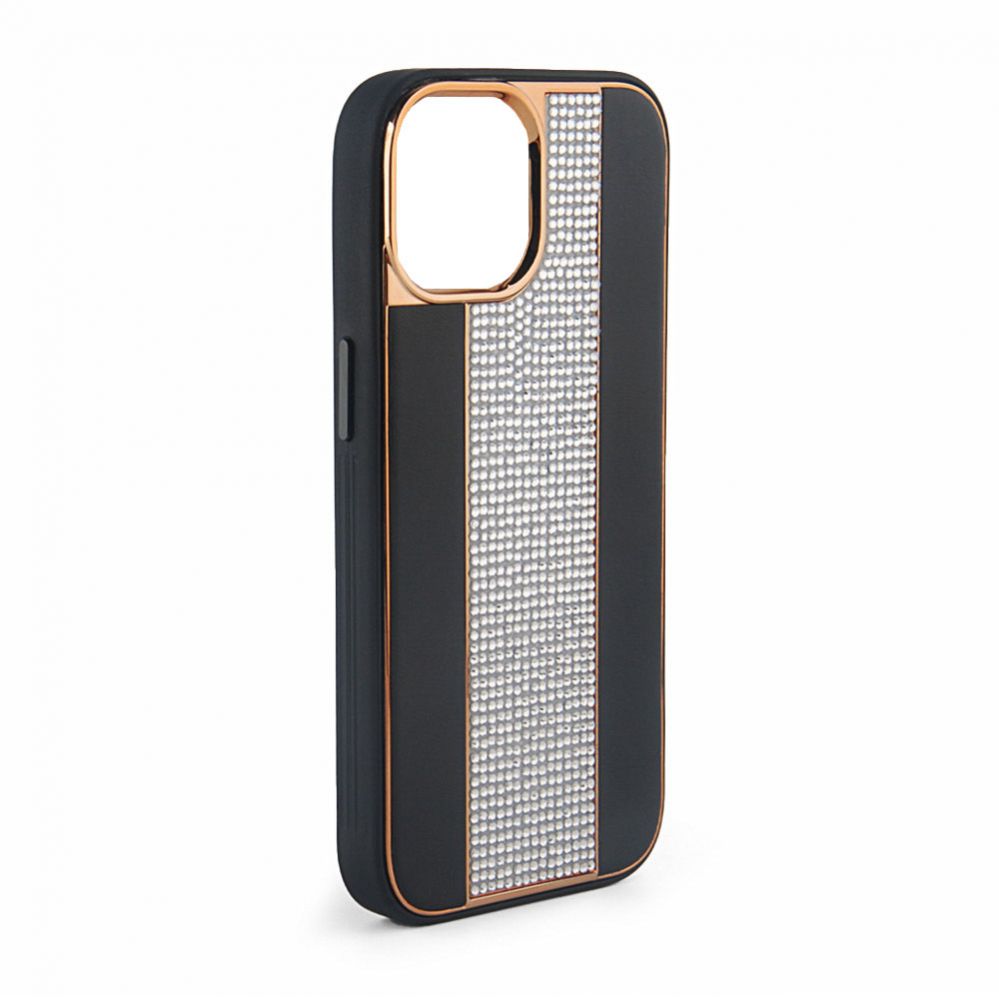Чехол на заднюю панель iLike Apple iPhone 15 Pro Max Diamonds and Leather Case Black