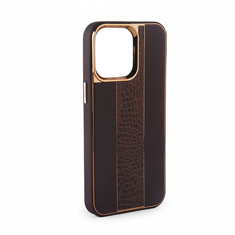 Tagakaaned iLike Apple iPhone 15 Leather Case Customized Brown