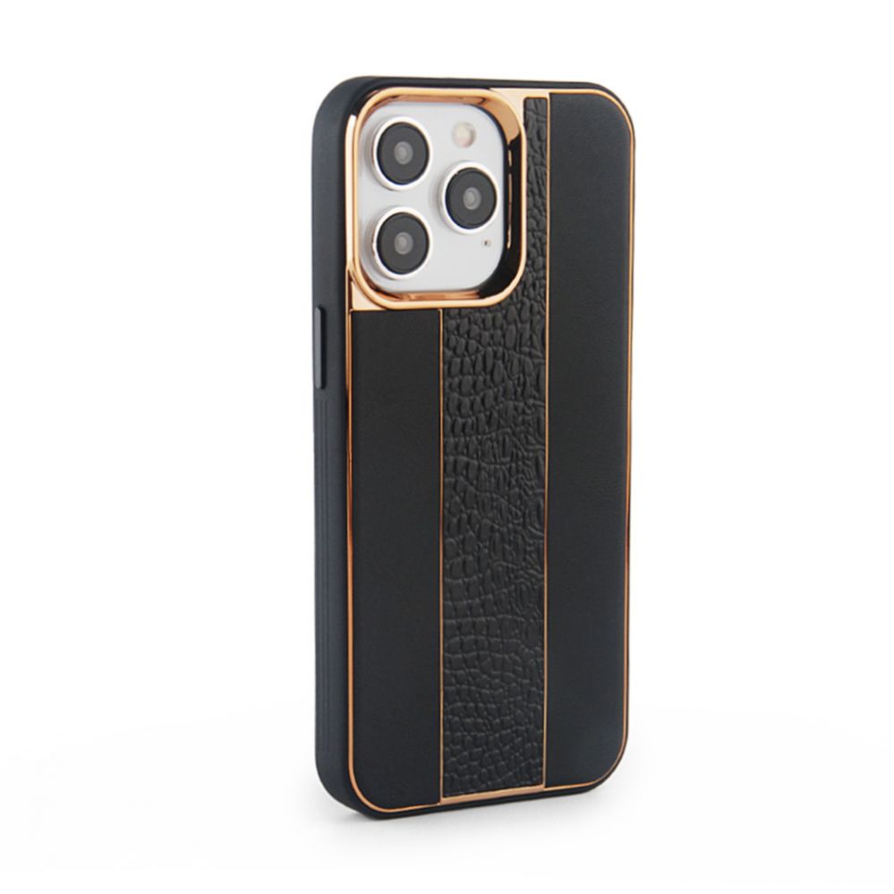 Back panel cover iLike Apple iPhone 15 Pro Leather Case Customized Black