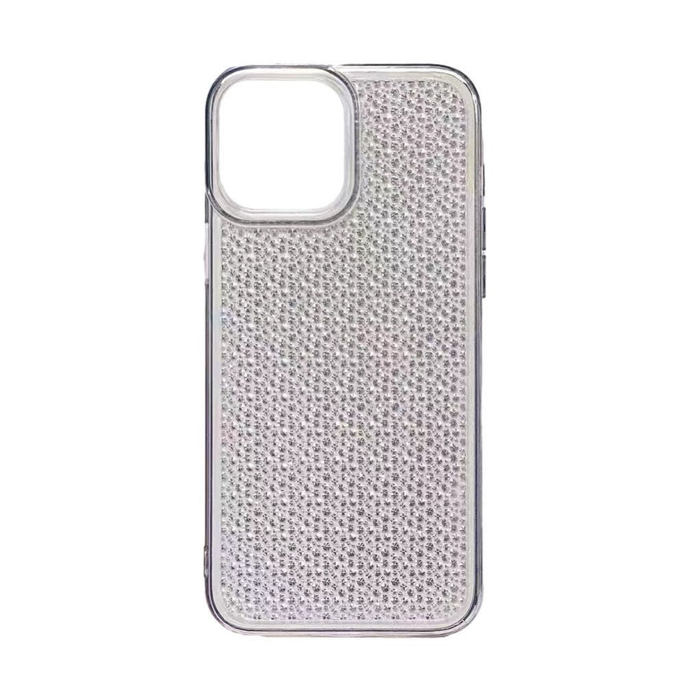 Back panel cover iLike Apple iPhone 14 Silicone case Shine Transparent Black